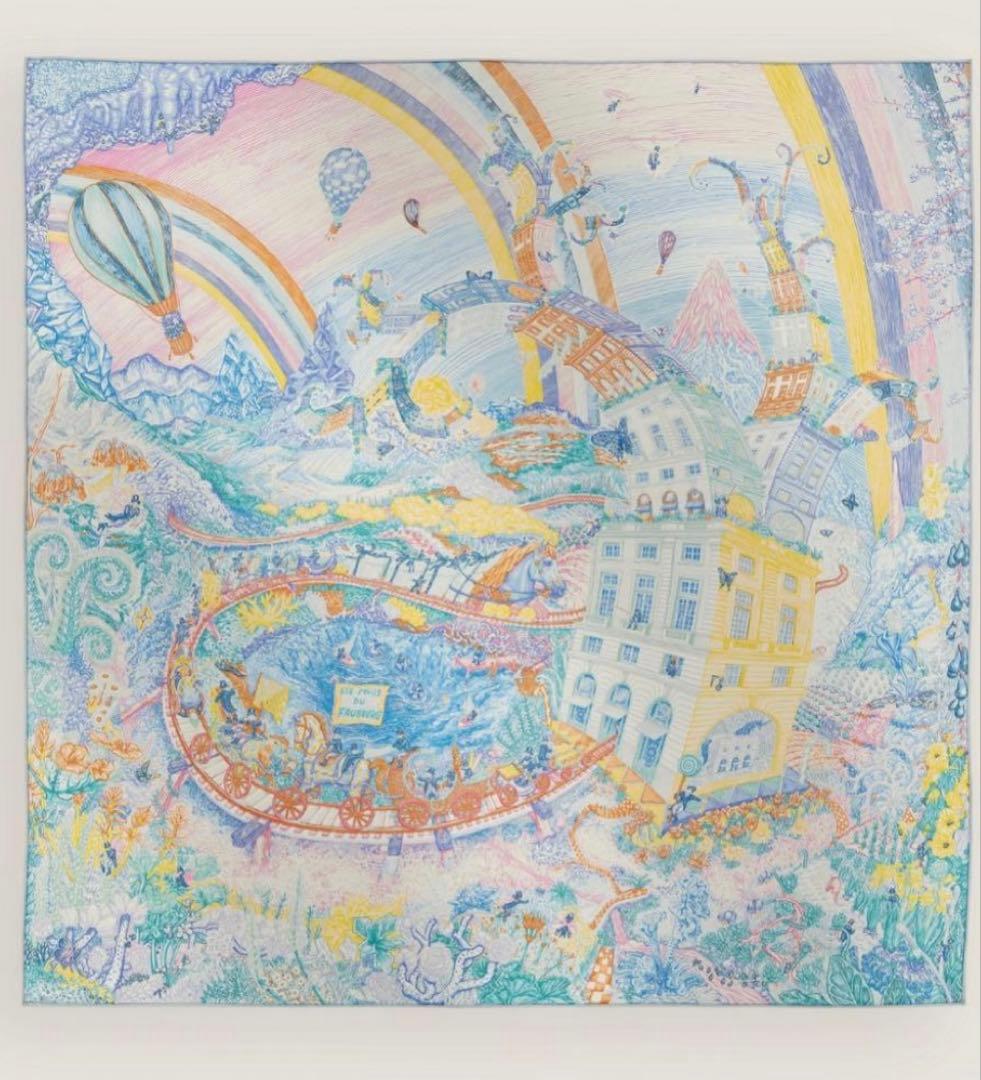 エルメス　カレ 90 《クレイジー・フォーブル》　2024