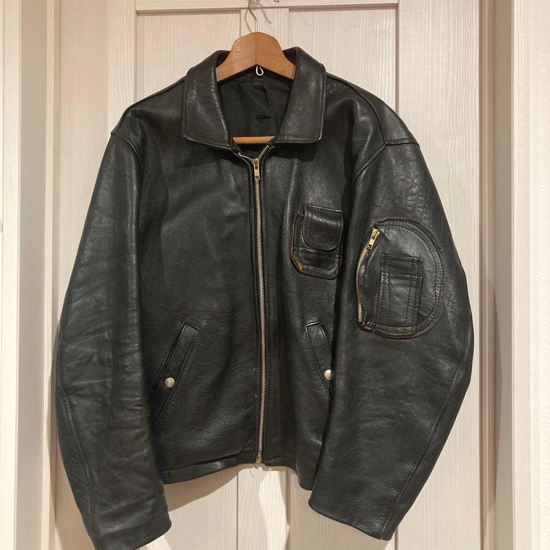 フランス空軍パイロットレザージャケット　ユーロミリタリー