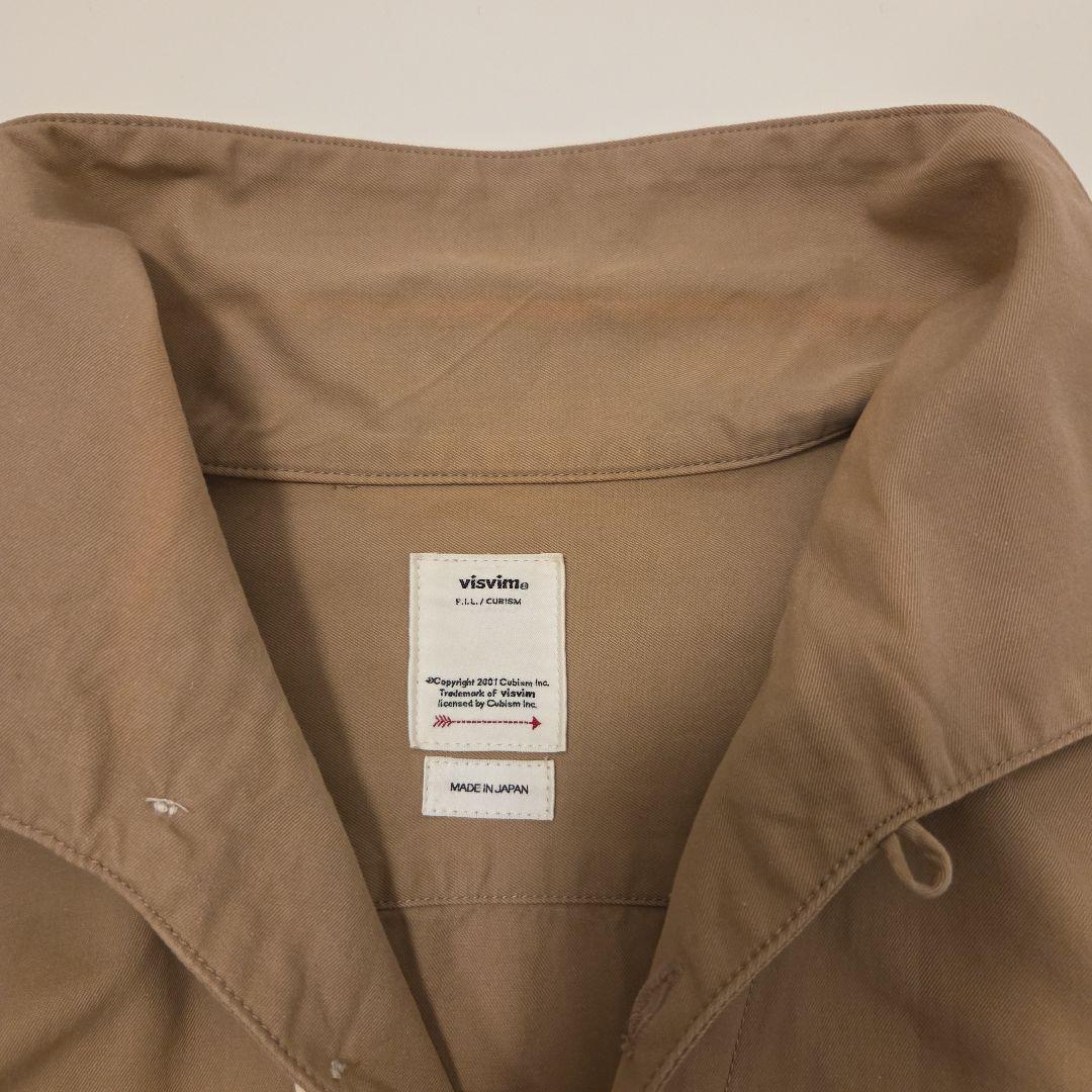 visvim PALMER SHIRT size1 23SS キャメル 刺繍