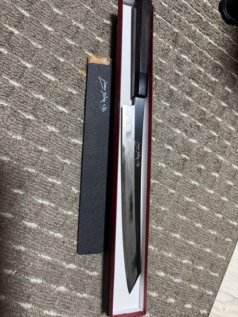 【銀座 青】 切付刺身　包丁　柳　實光刃物