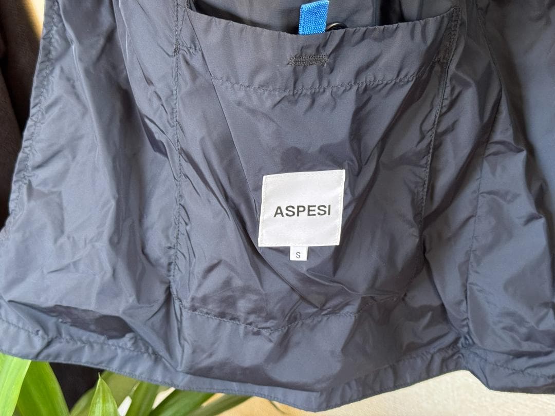 ASPESI アスペジ ネイビー ステンカラーコート S