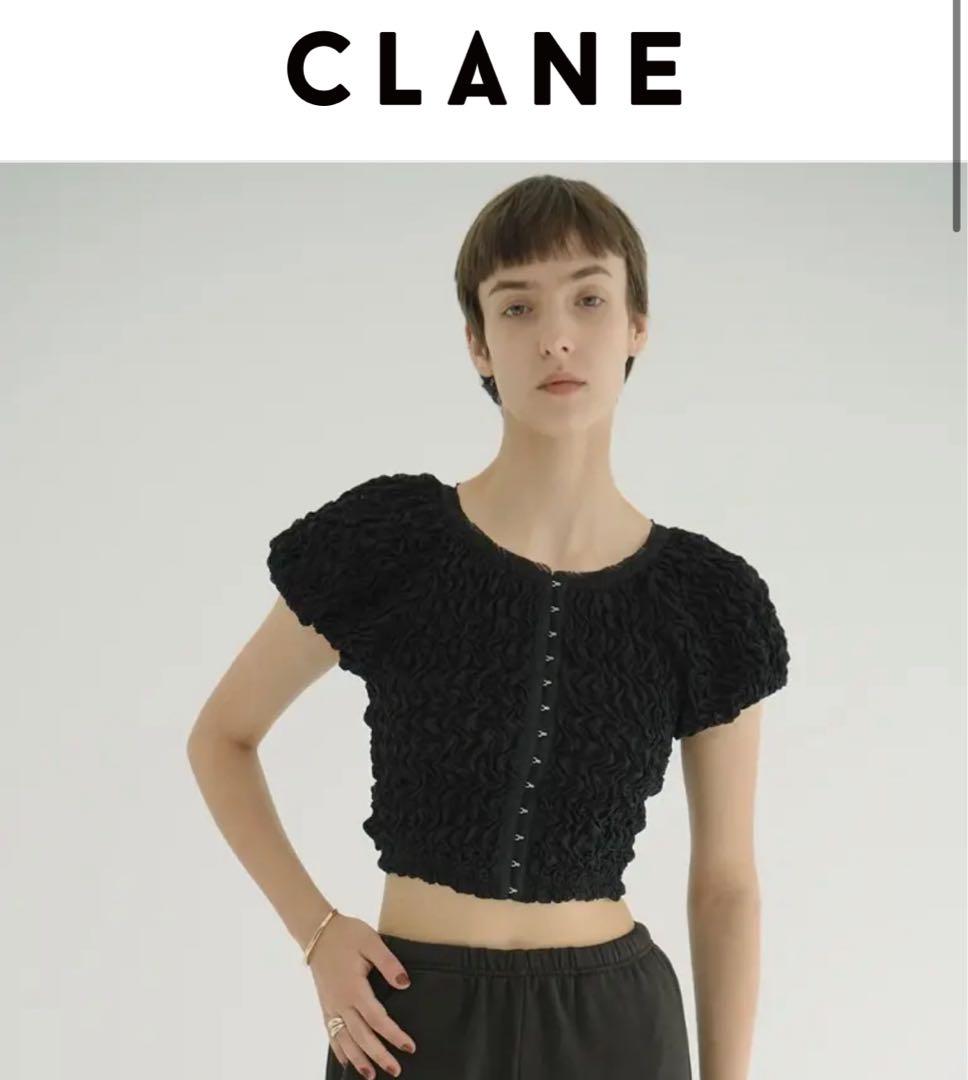 クラネ　clane シャーリングパフトップス　SHIRRING PUFFTOPS