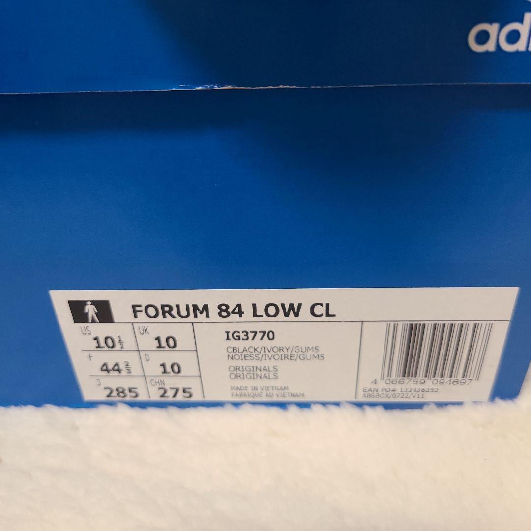 adidas FORUM 84 LOW CL ブラック/グレー