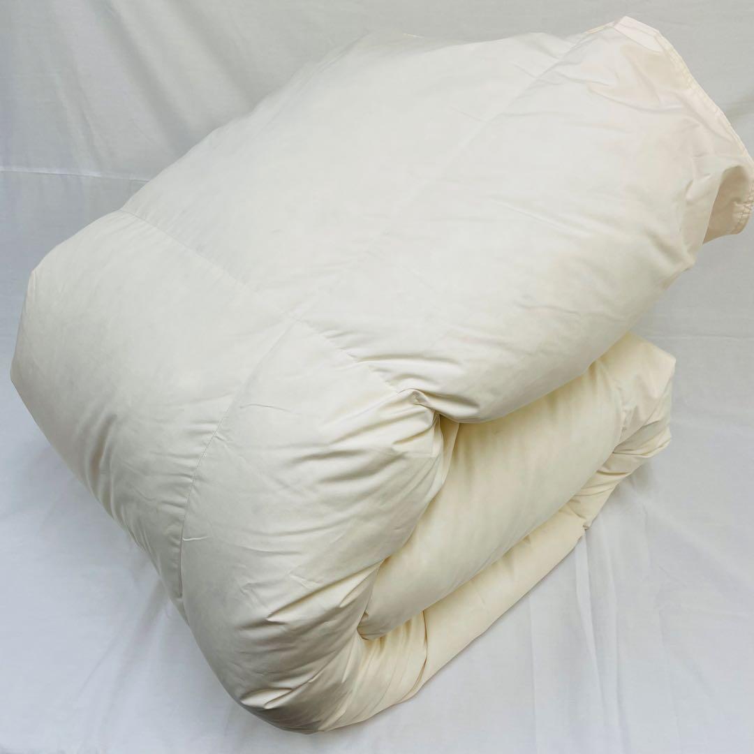 羽毛布団 シングル 抗菌防臭羽毛 きなり 150×210cm 日本製　特別価格
