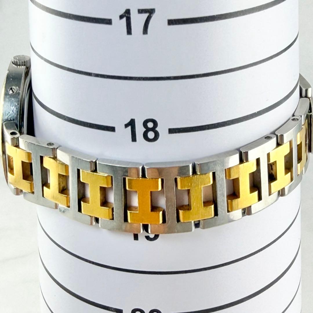 【新品電池】 エルメス クリッパー デイト コンビ HベルトSS/GP