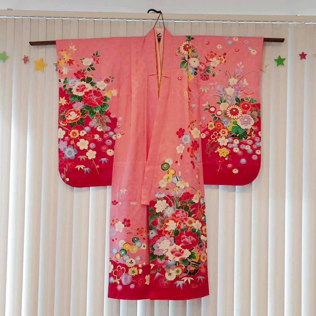 【！値下げ！美品★正絹】七五三祝着物セット５歳〜７歳サイズ