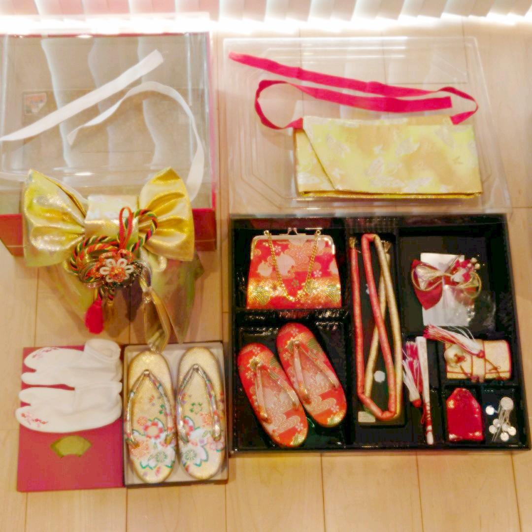 【！値下げ！美品★正絹】七五三祝着物セット５歳〜７歳サイズ