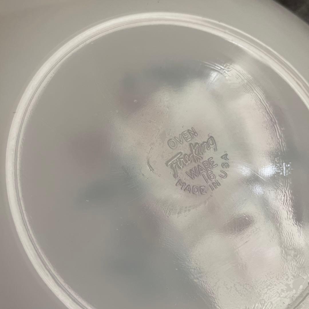 Fire King ファイヤーキングハニーサックル　プレート・ボウル10枚セット