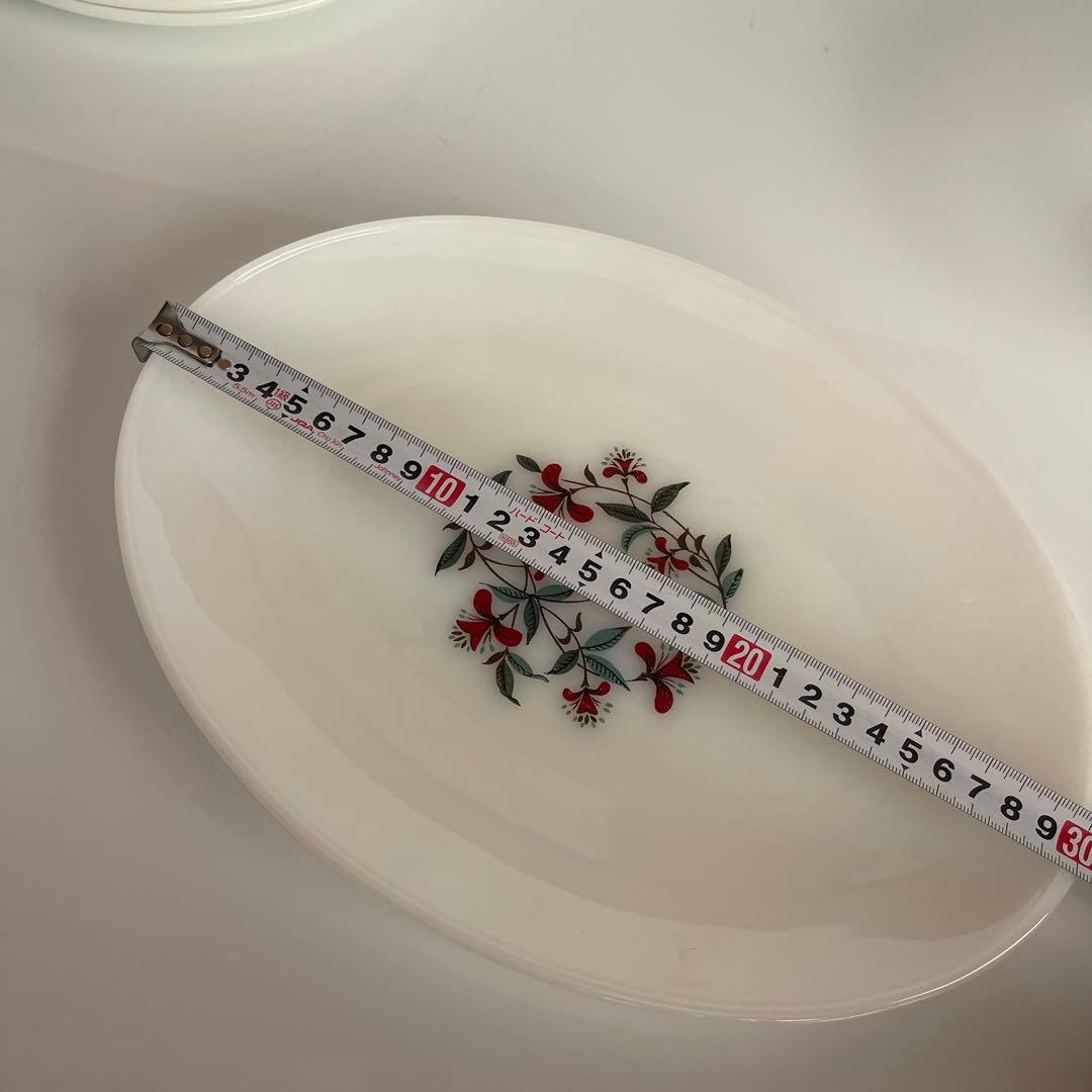 Fire King ファイヤーキングハニーサックル　プレート・ボウル10枚セット