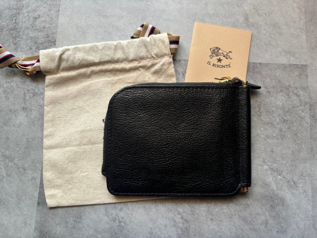 美品　イルビゾンテ　マネークリップ　ケース　財布　ブラック