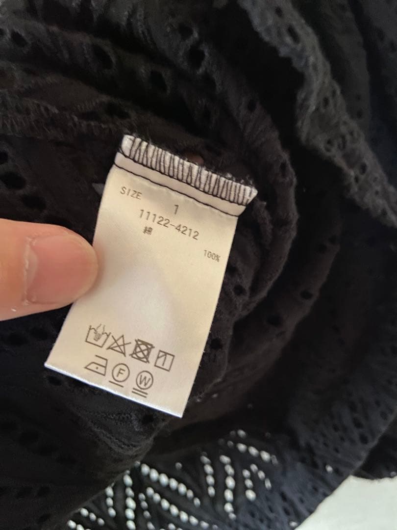 clane トップス CUT EMBROIDERY TOPS