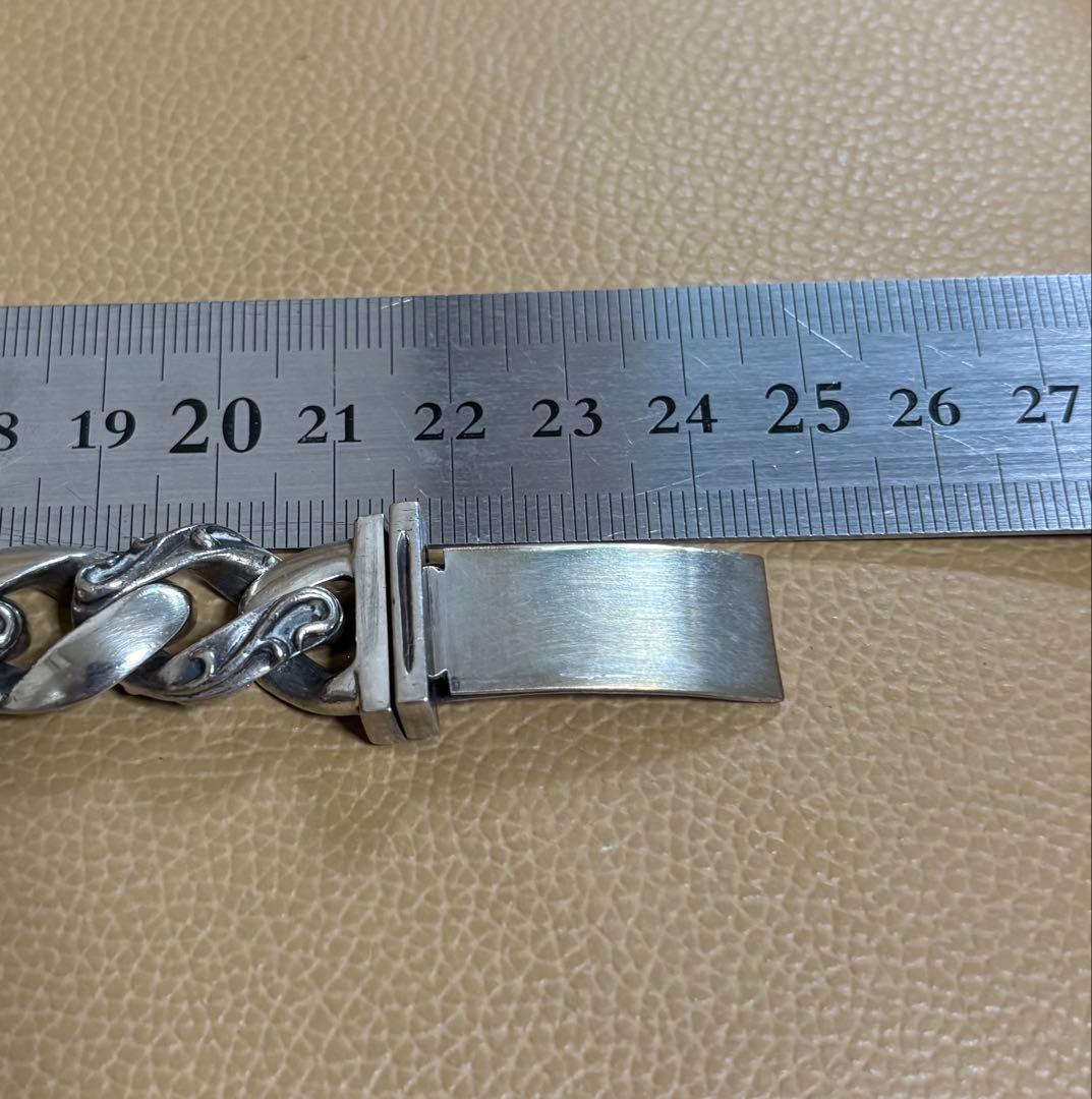 SILVER925ブレスレットSTERLINGSILVER 134g 美品 極太