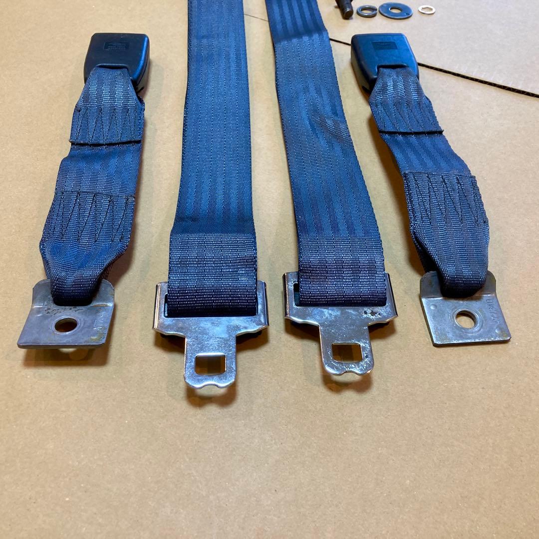 【社外】 AE86 リア シートベルト 芦森工業 2点式 旧車 レビン トレノ