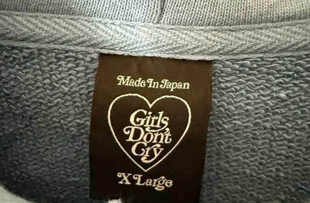 トップス VERDY Girls Don't Cry ZIP SWEAT HOODIE