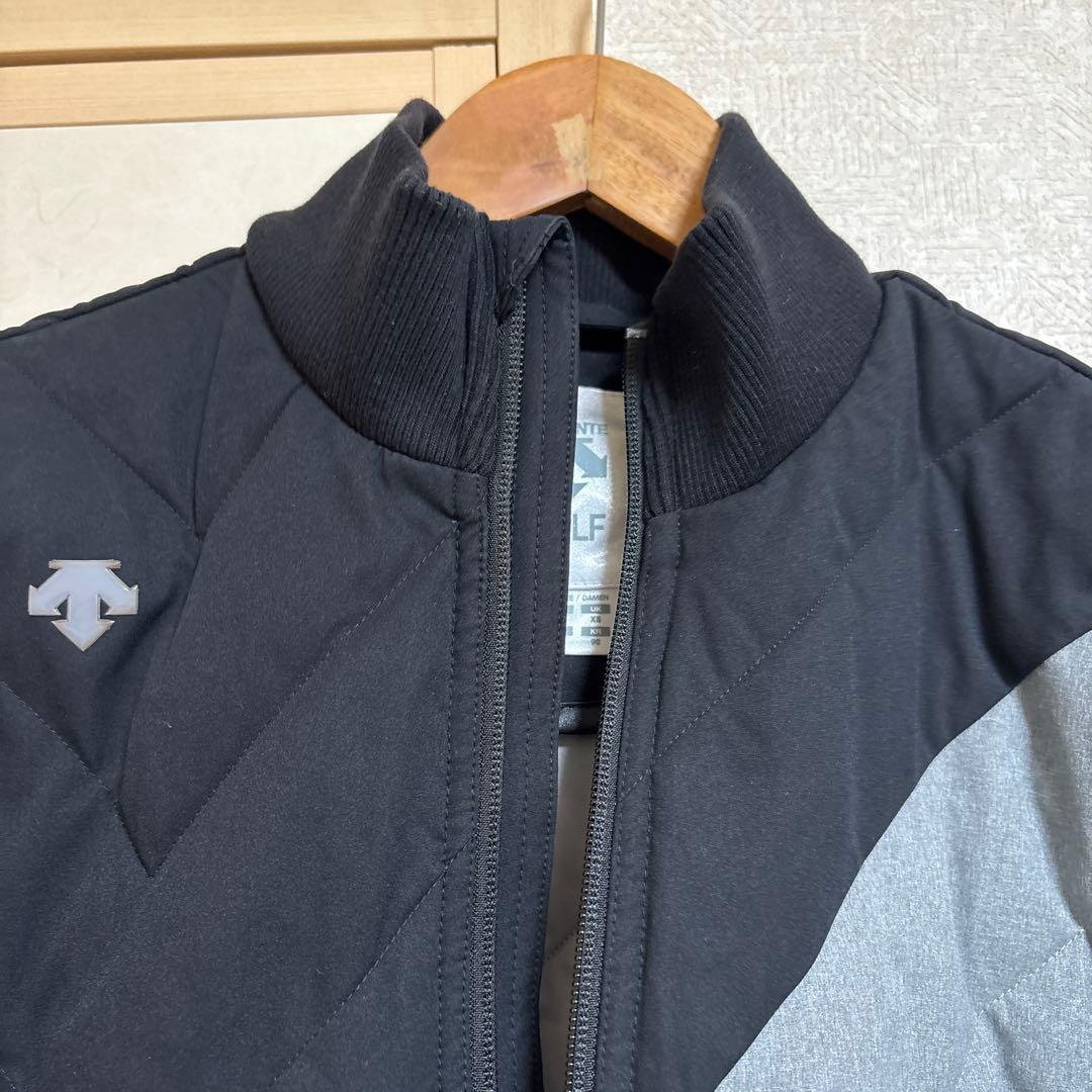 デサント　DESCENTE レディースジャケット 黒と灰色 バイカラー　サイズM