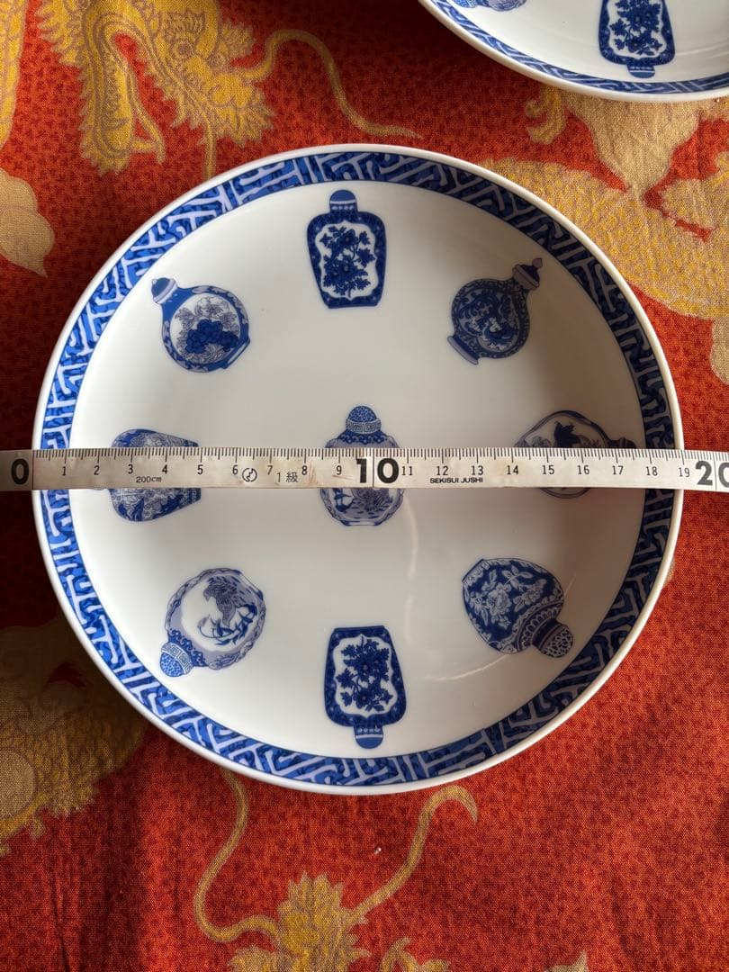 【新春sale】チャイナシーズ　大中皿3点セット②
