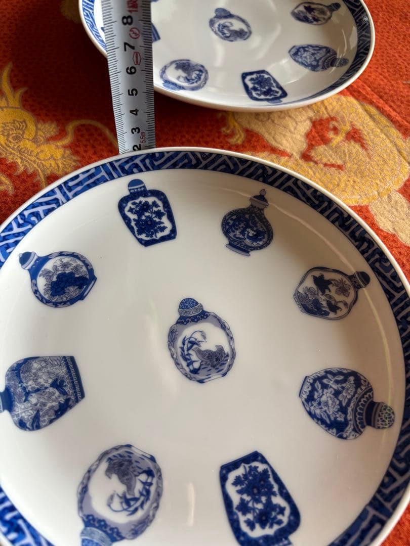 【新春sale】チャイナシーズ　大中皿3点セット②