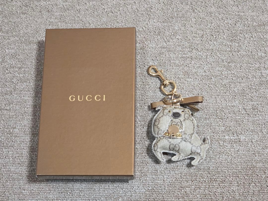 中古　グッチGUCCIグッチョリブルドッグ（アニューゼ）キーホルダー　送料込み