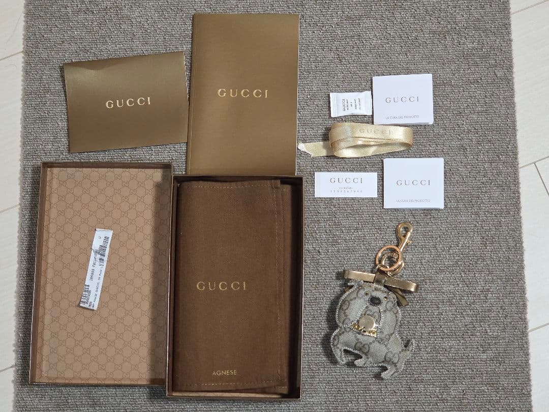 中古　グッチGUCCIグッチョリブルドッグ（アニューゼ）キーホルダー　送料込み