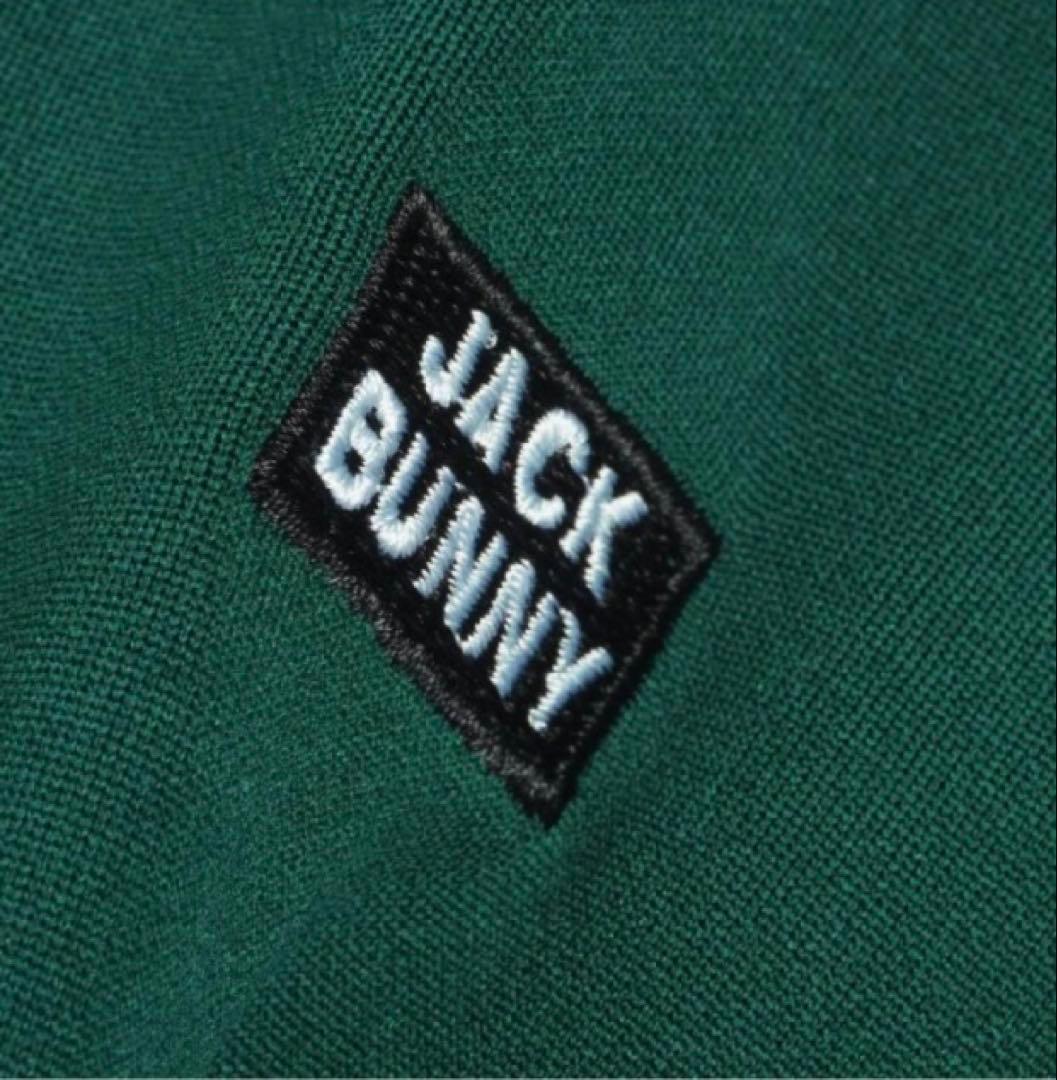 新品 パーリーゲイツ ジャックバニー ソフトタッチ 裏起毛パーカー(4)M/緑