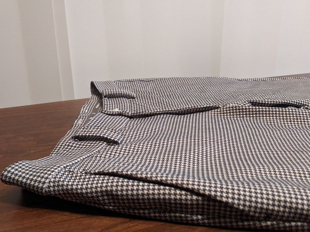 アンパスィ　千鳥柄　ストレッチ　ロング　パンツ　ゴルフ　ウェア　ナイロン　総柄