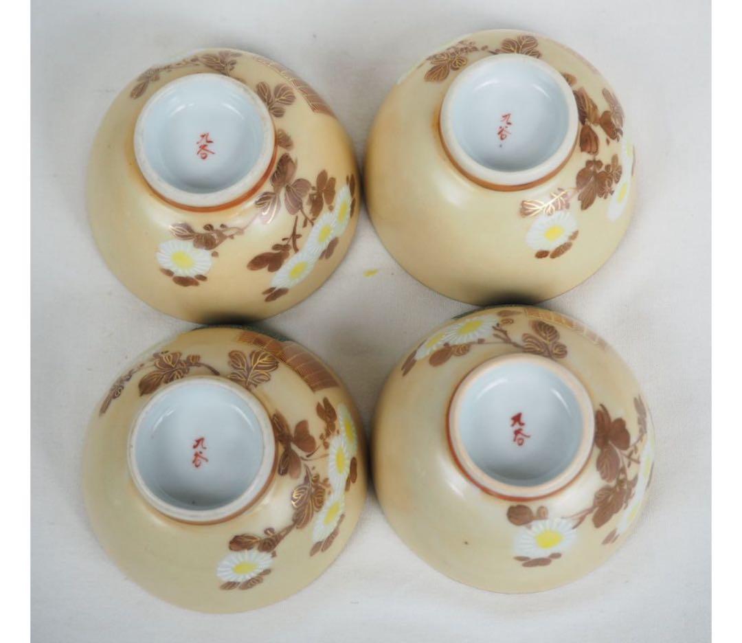 送料無料　大正～昭和初期　九谷焼　 茶器6点セット　煎茶道具