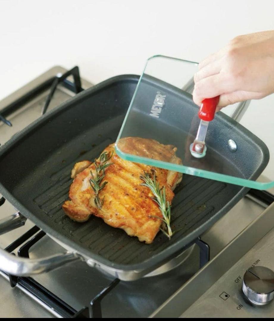 【新品未使用】マイヤー MEYER スクエアグリルパン 24cm 限定レシピ