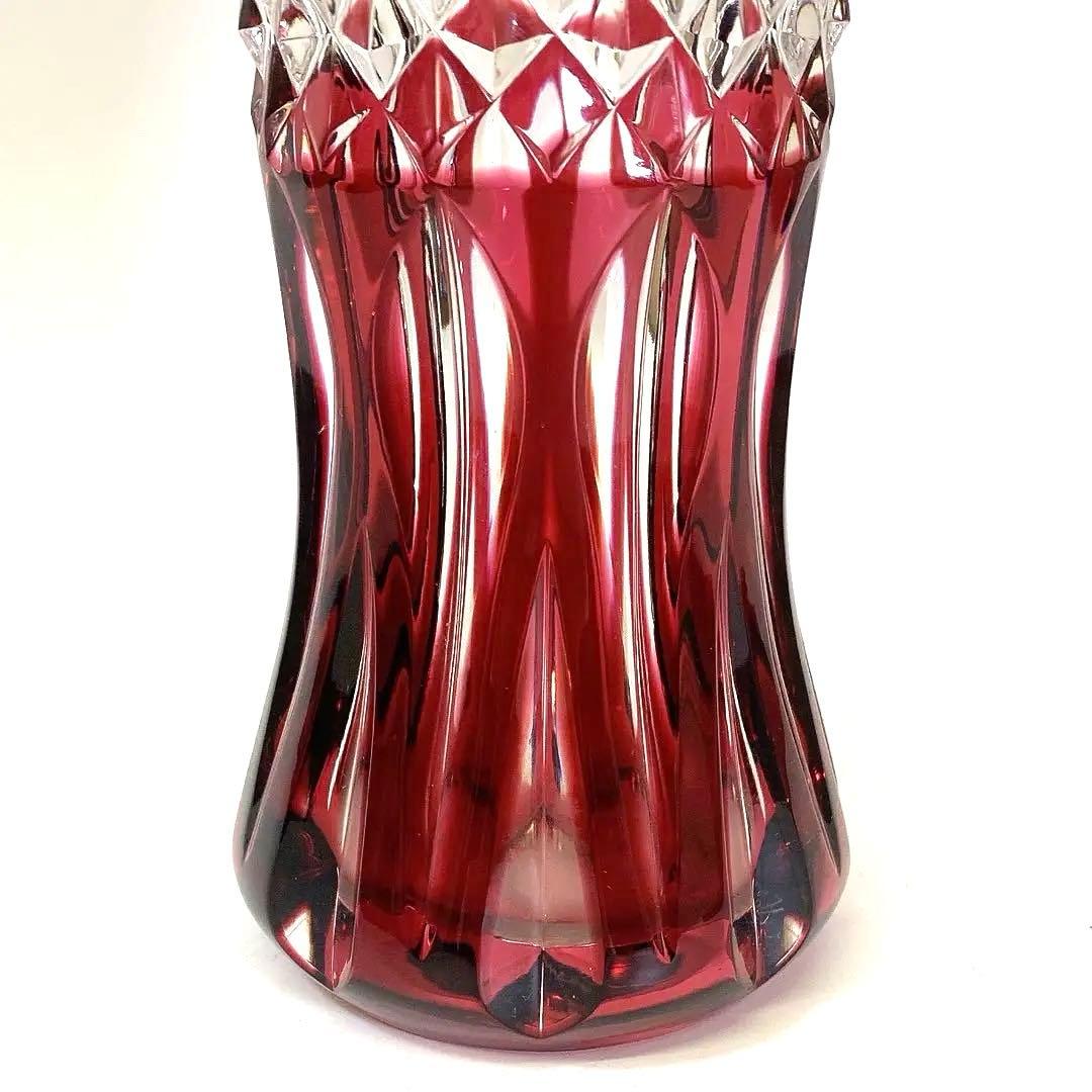 5147 美品 レア Val Saint Lambert 花瓶 クリスタル