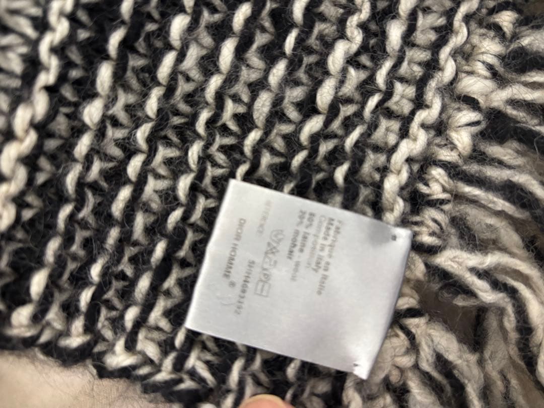 未使用 05AW Dior Homme グラム期 ロングフリンジマフラー 希少