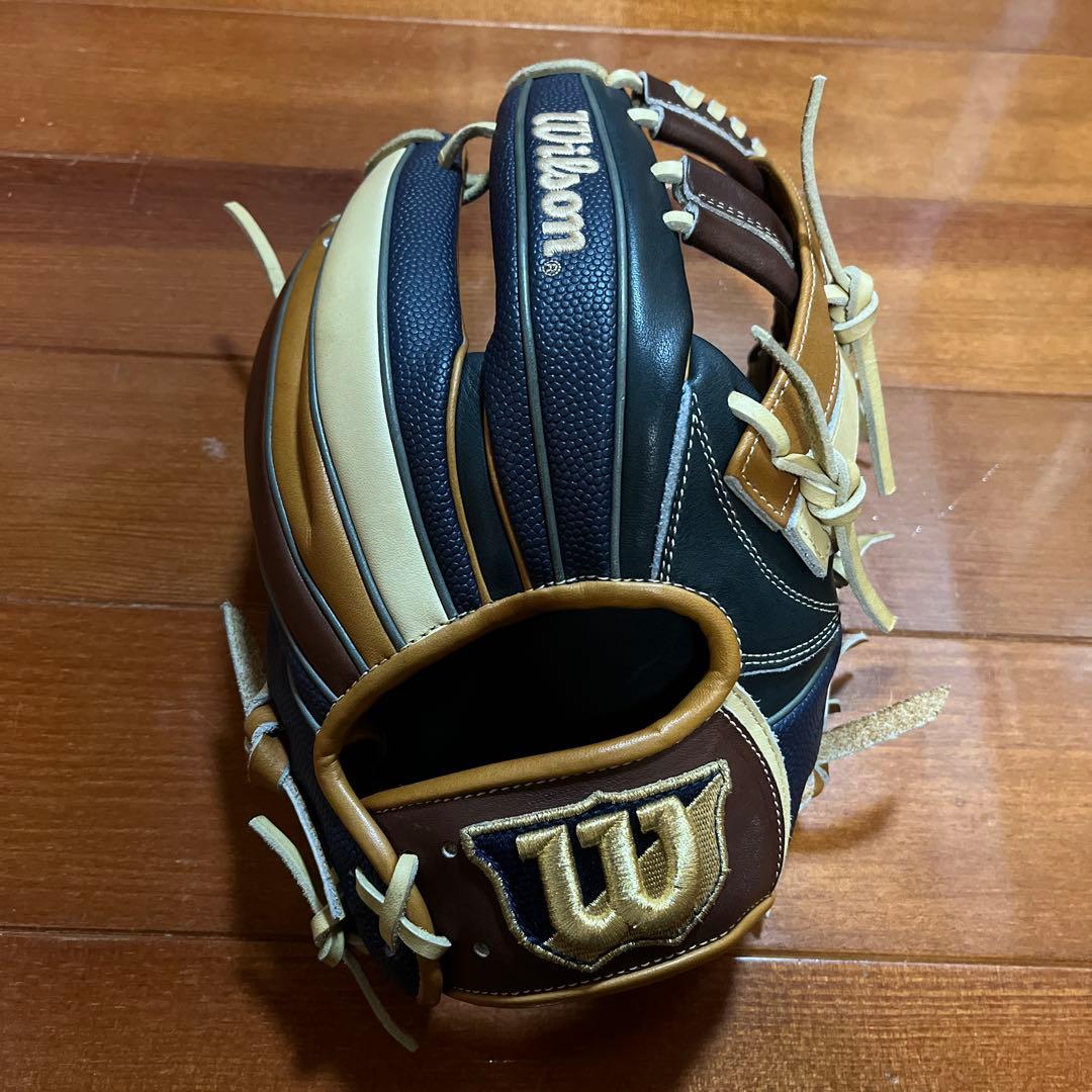 Wilson 軟式グローブ ネイビー ブラウン