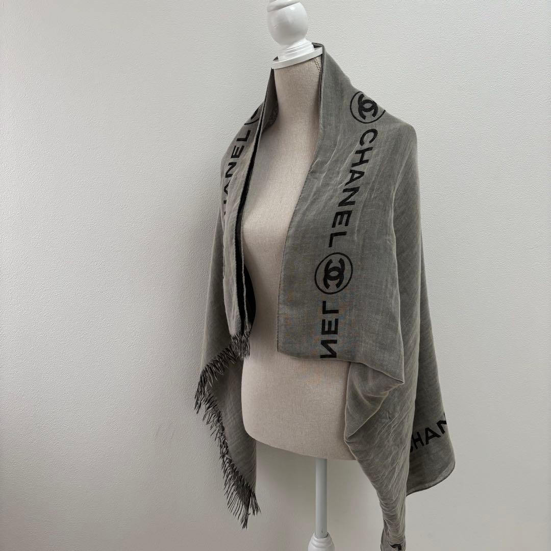 CHANEL シャネル ココマーク カシミヤ リバーシブル ストール マフラー