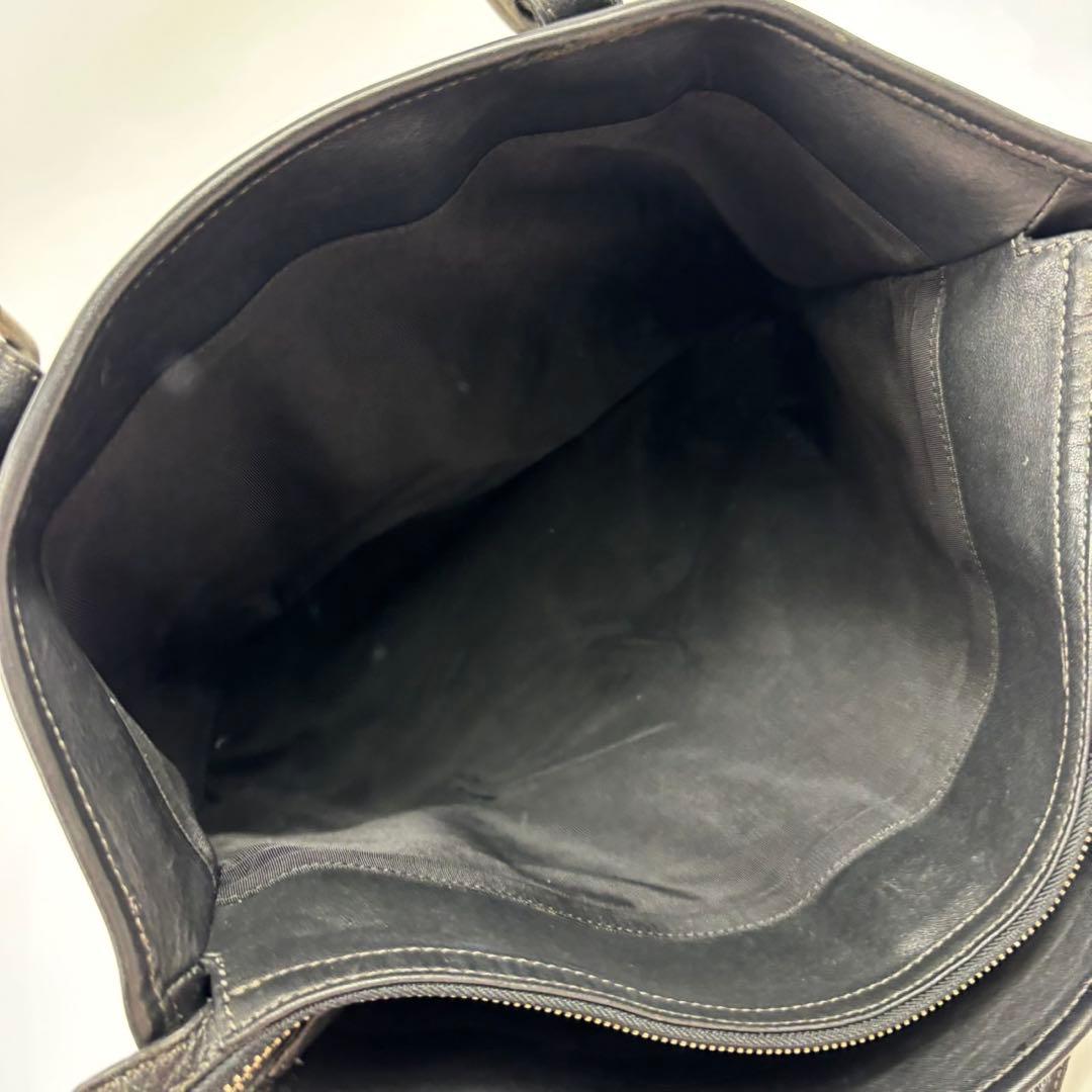 ポールスミス レザー トートバッグ シボ マルチストライプビジネス 肩がけ A4