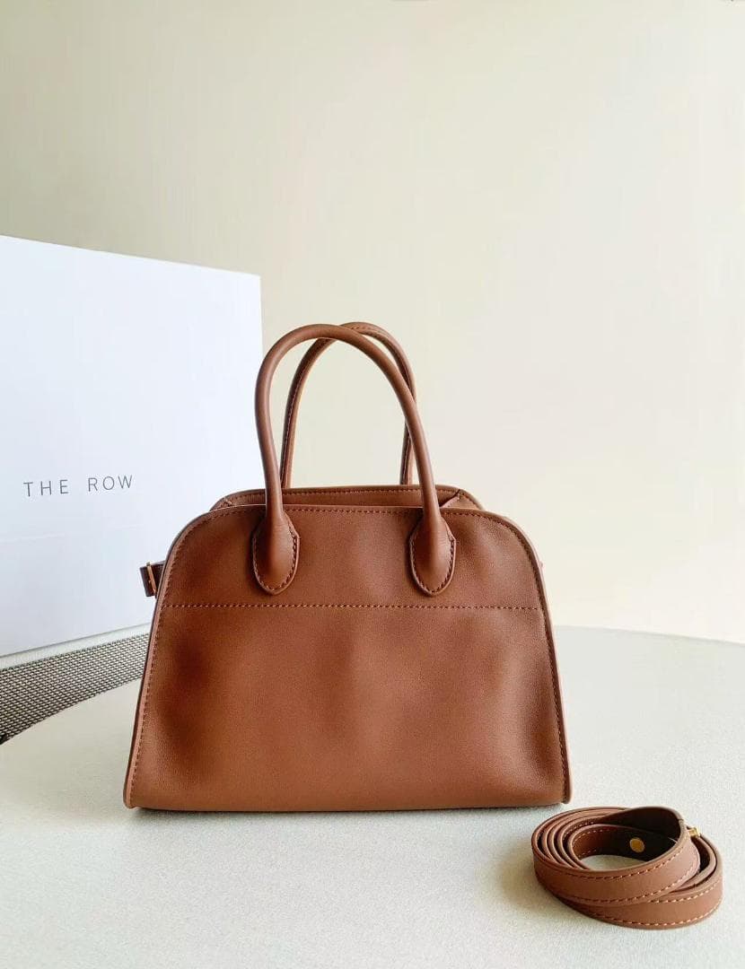 即日発送マルゴー ブラウンレザートートバッグ