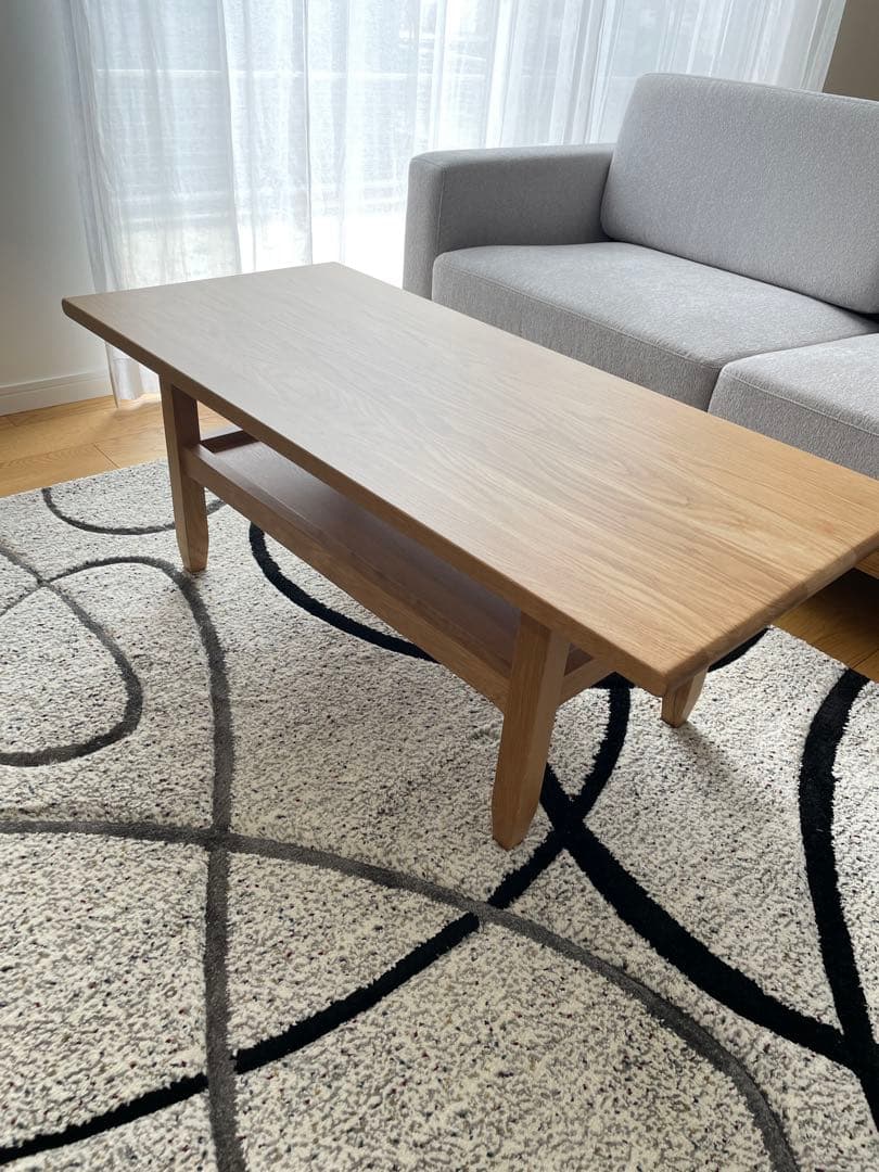 木製センターテーブル ナチュラルウッド