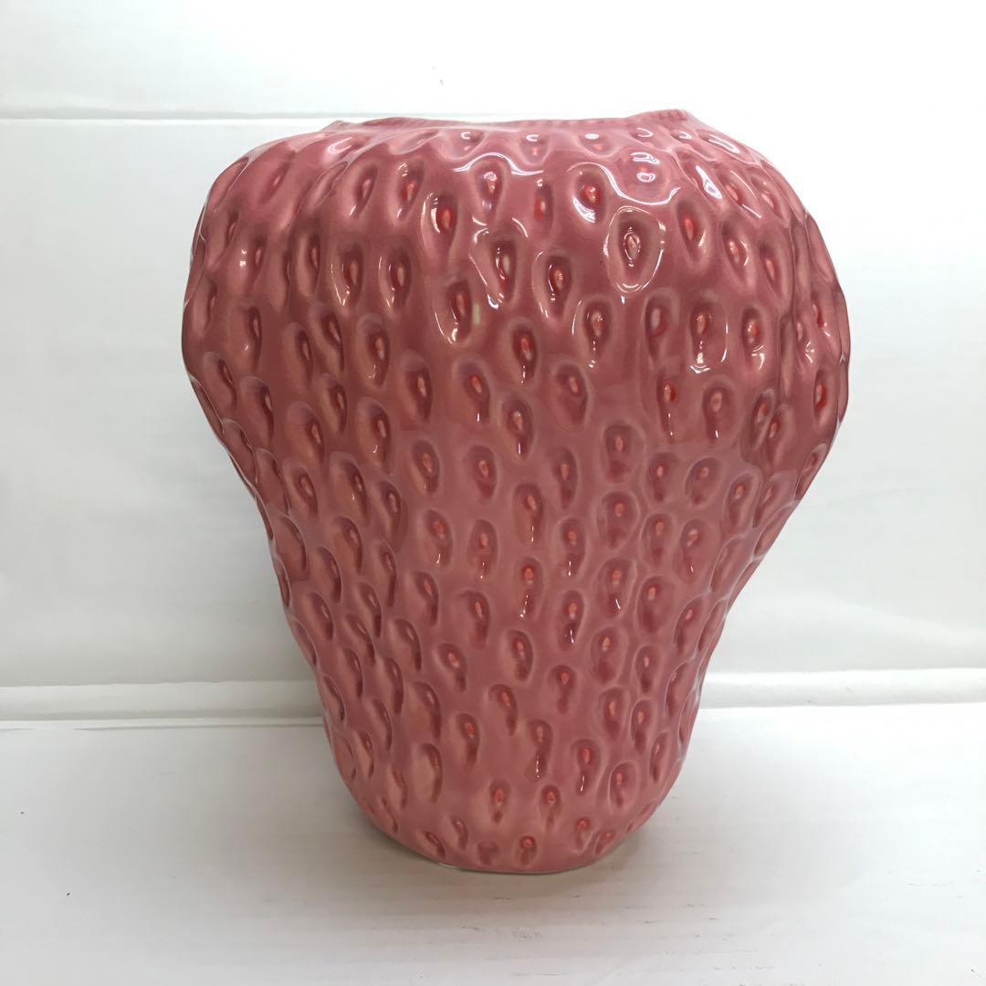 ストロベリー フラワーベース Lサイズ ピンク　Aタイプ アウトレット品