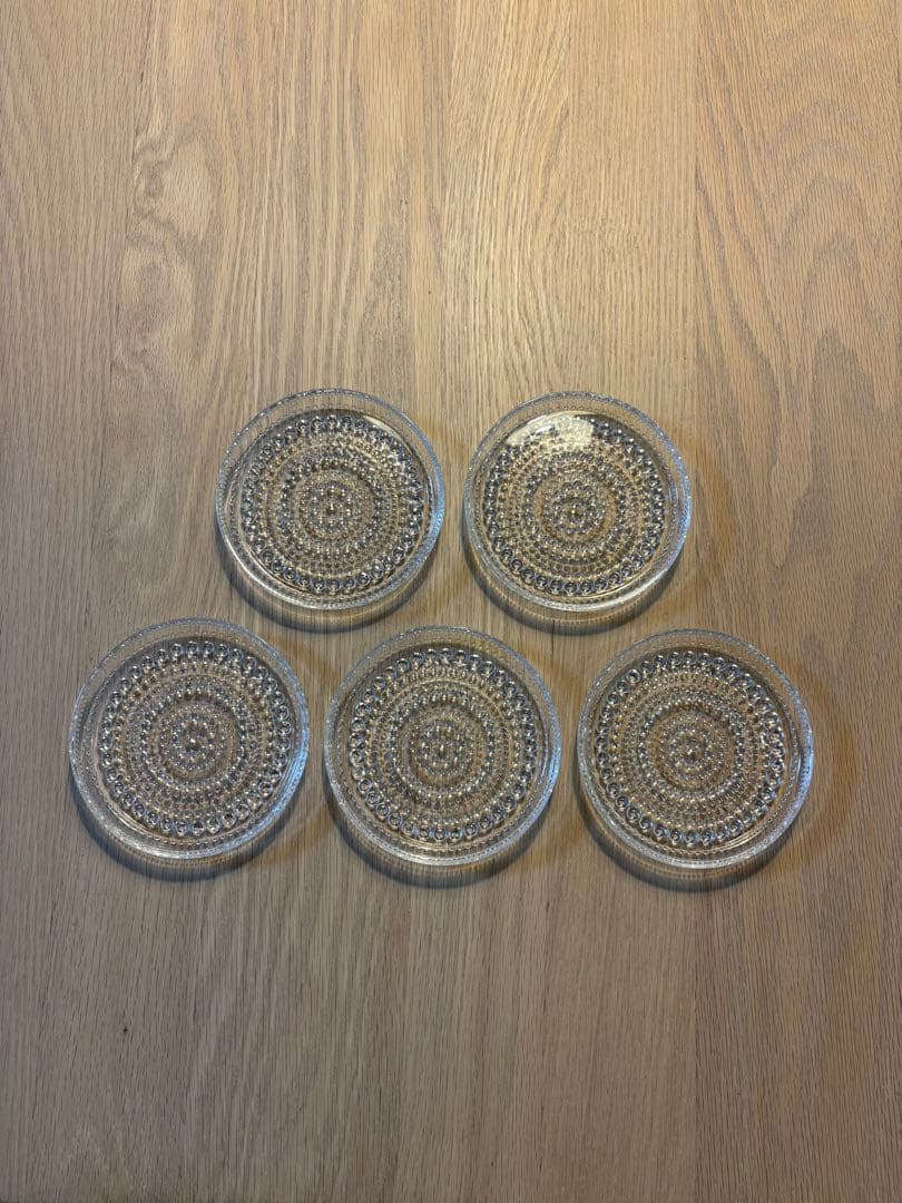 カステヘルミ　クリア10cm 小皿　５枚セット