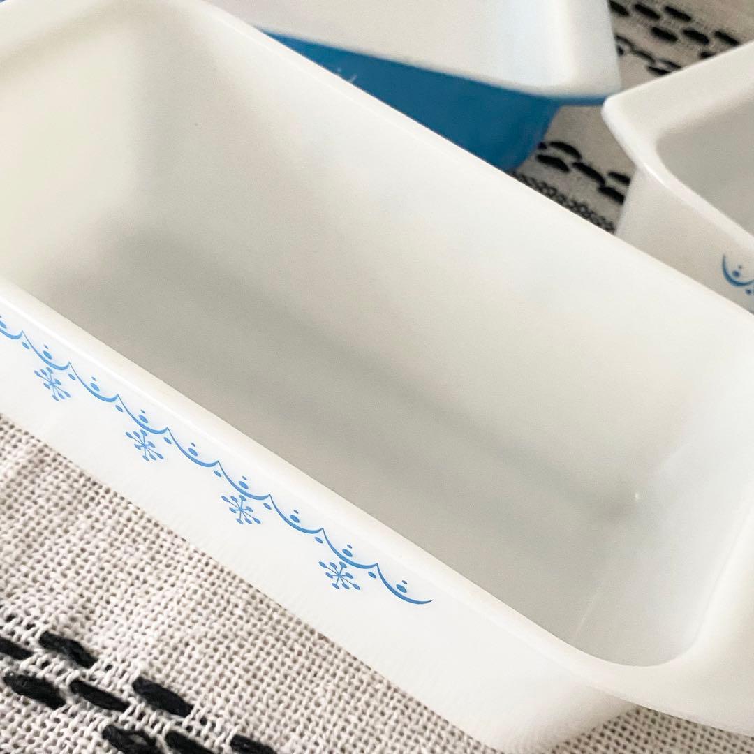 PYREX オールドパイレックス キャセロール 3点セット スノーフレーク