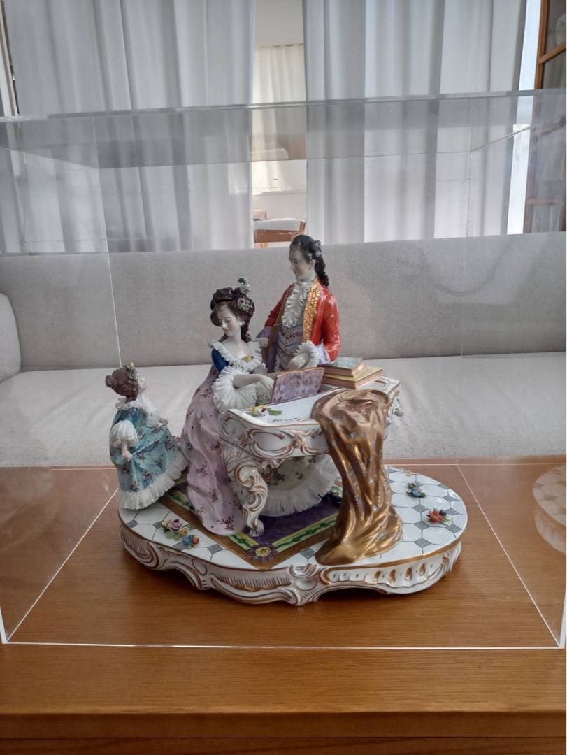 陶器人形　特大　ドレスデン　フィギュリン　ドイツ　フォルクシュテット