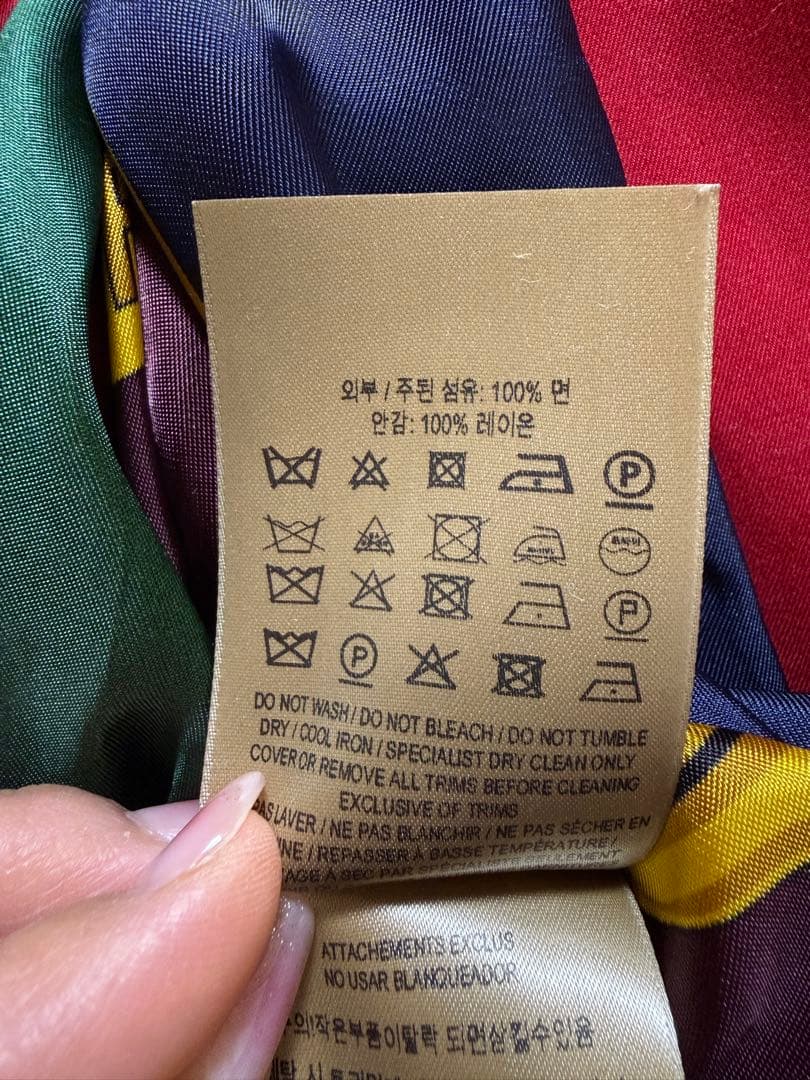 【Burberry 】赤 トレンチコート M