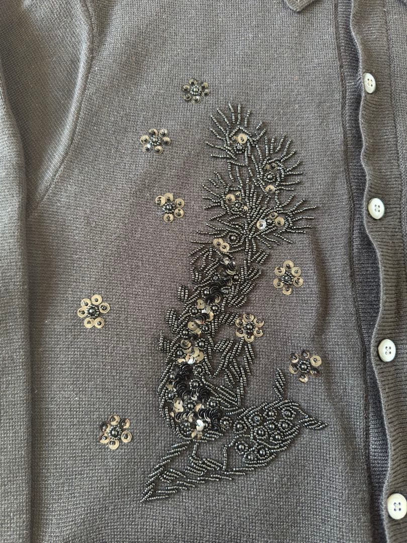 トップス 23ss Supreme Beaded Applique Cardigan