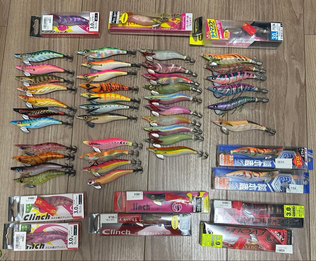 餌木　エギ　50本　セット　まとめ売り　おまけ付き　全て3号