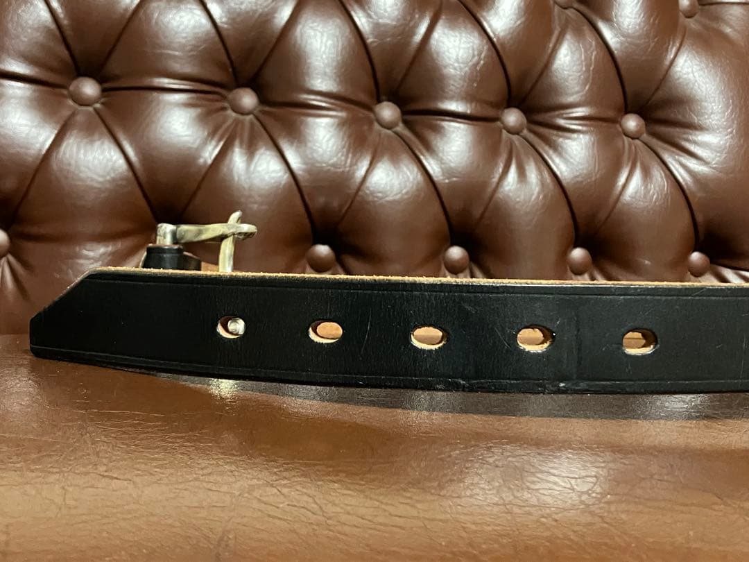 美品 チャップリン BRILLO FIREMAN BELT 34 黒 サドル