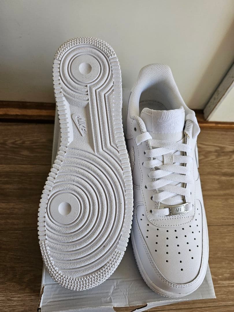 靴 Nike Air Force 1 \"Pure White\" sz 26cm