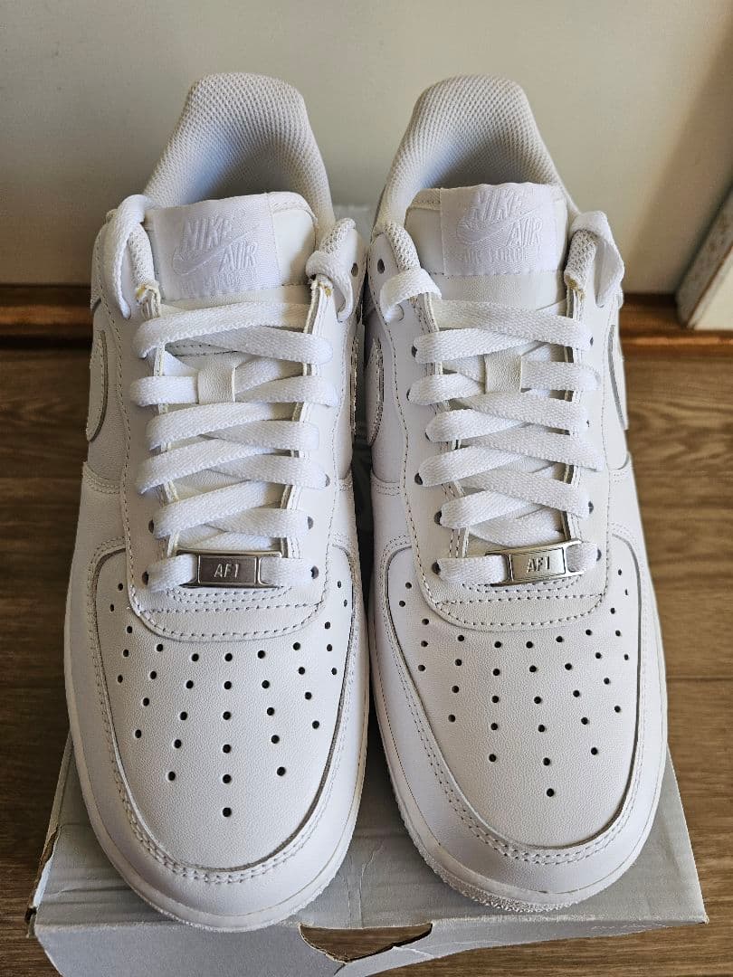 靴 Nike Air Force 1 \"Pure White\" sz 26cm