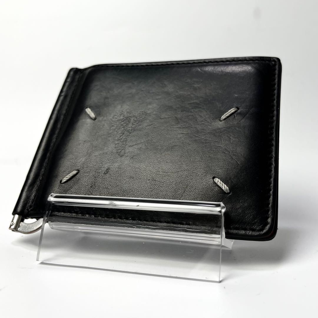 入手困難✨メゾンマルジェラ マネークリップ 札入れ カードケース 本革 ブラック