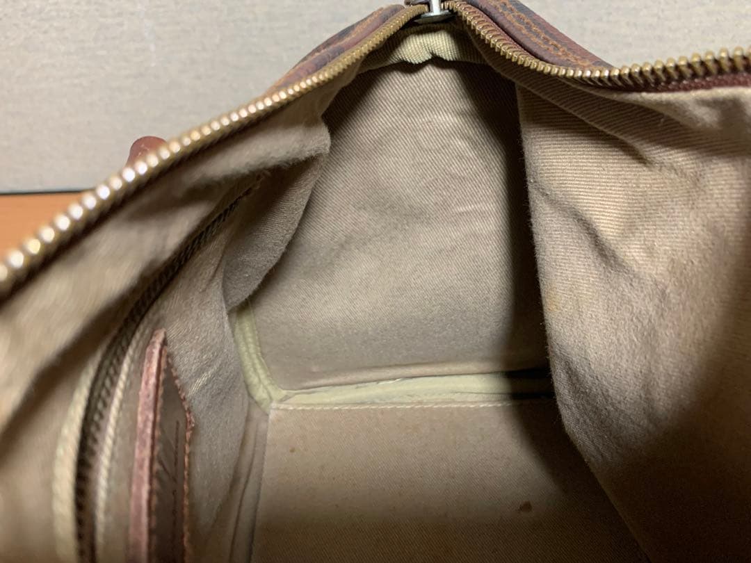 Ralph Lauren ミニボストンバッグ ハンドバッグ チェック ブラシ付き