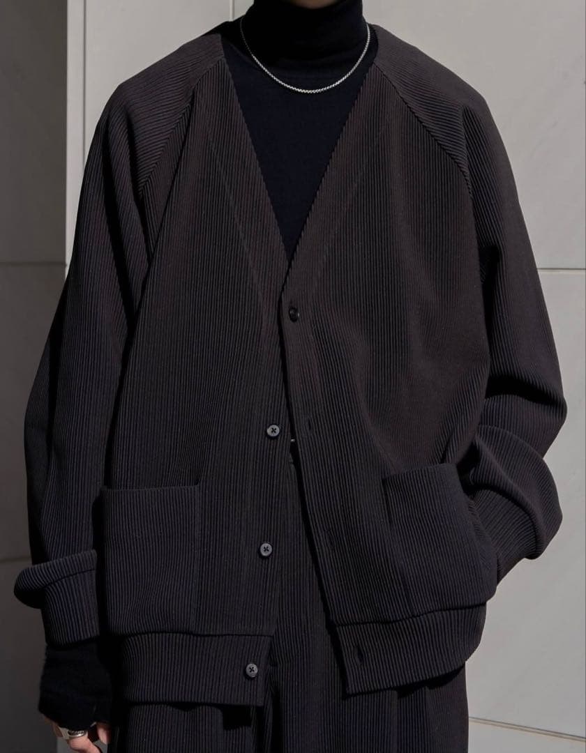 トップス stein GRADATION PLEATS CARDIGAN