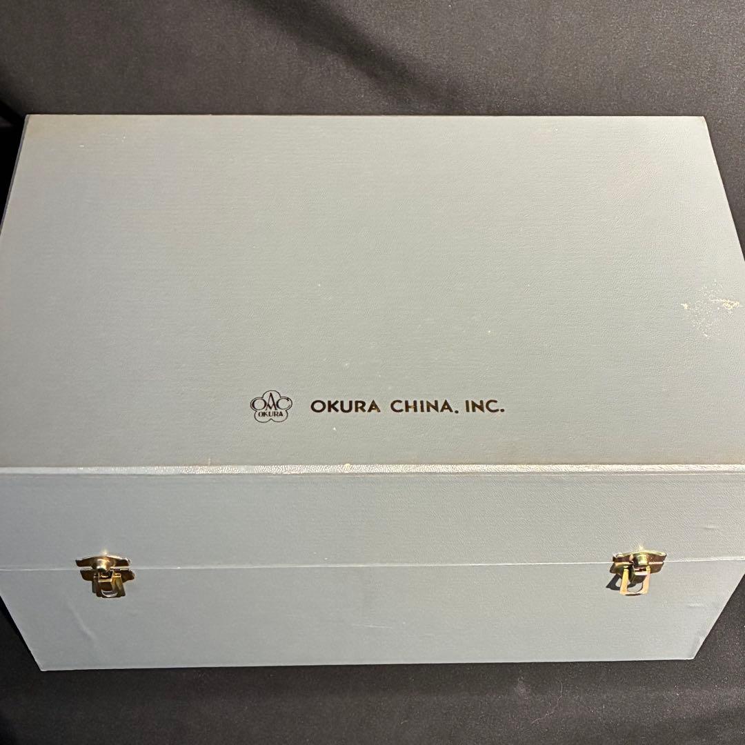 大倉陶園 花瓶 瑠璃金蝕葡萄 36cm OKURA CHINA 箱付 自宅保管