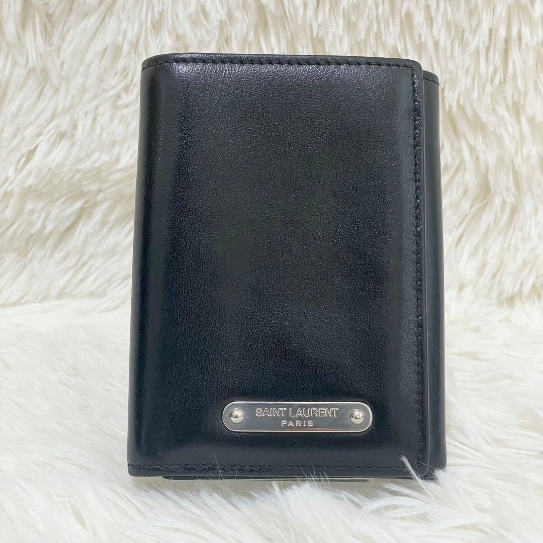 【極美品】SAINT LAURENT サンローラン 三つ折り 札入れ 財布