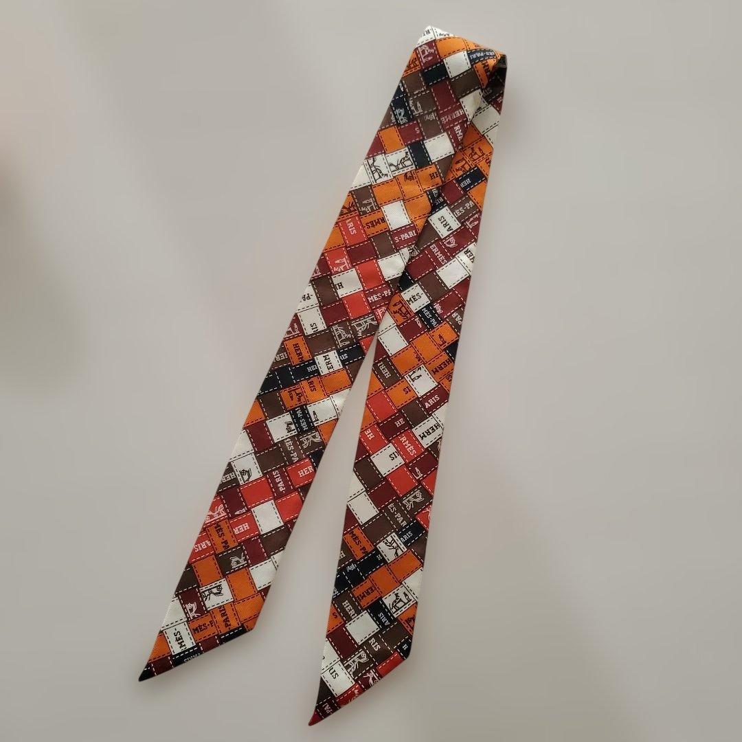 エルメス　ツイリー　ボルデュック　オレンジ